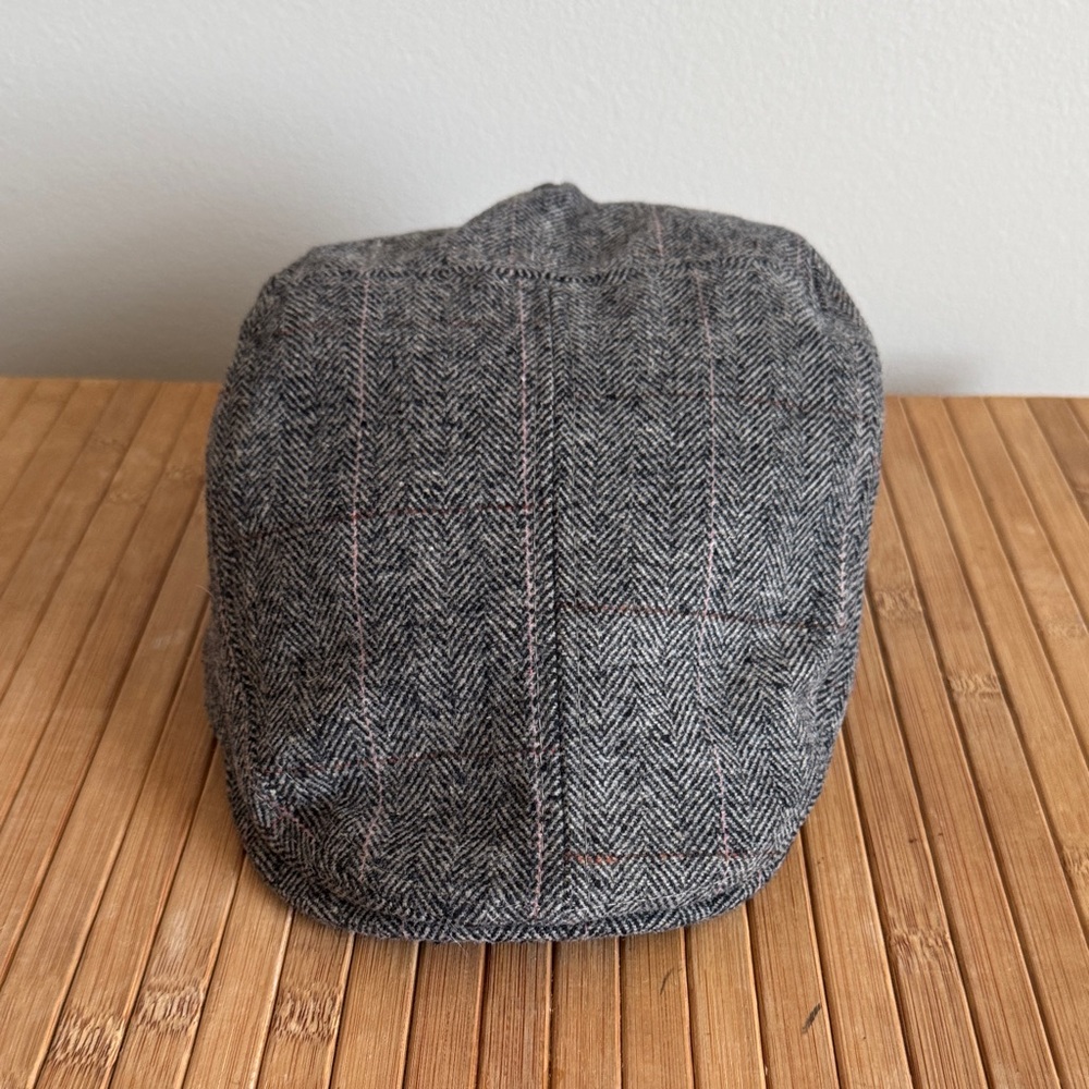 Men’s Dockers Gray Herringbone Flat Wool Cap